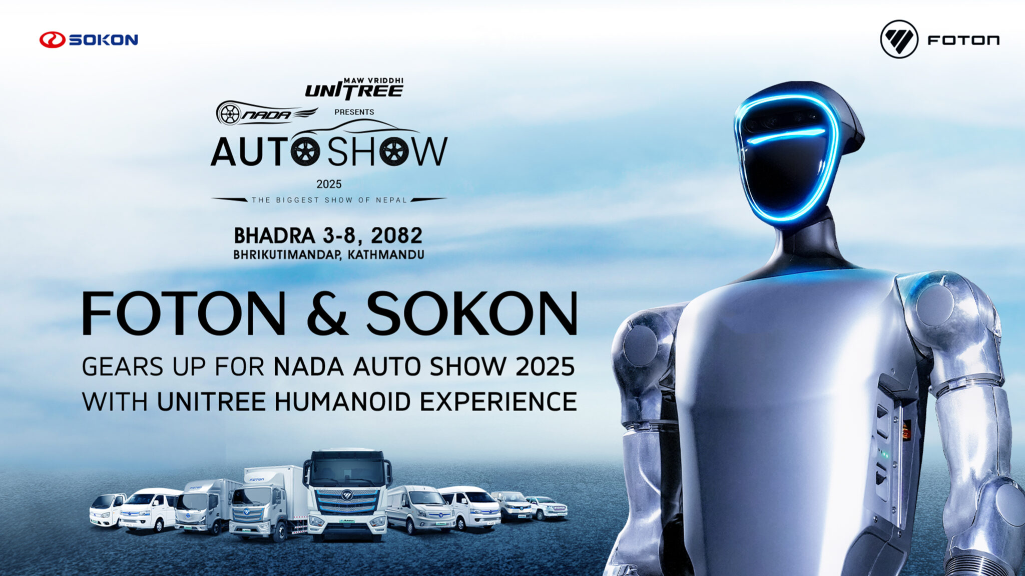 Foton & Sokon to Showcase Unitree Humanoid at NADA 2025, Led by MAW Vriddhi
